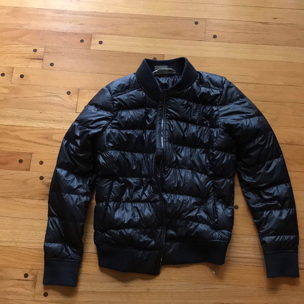 Women’s black athleta winter coat